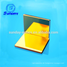 BK7 Glas AL Gold Silber Beschichtung von optischen Flachspiegel